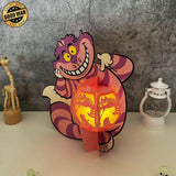 Cheshire Cat - Halloween Themed 3D Lantern File - Cricut File 1 - LightBoxGoodMan