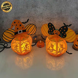 Mickey Minnie Couple - Halloween Themed 3D Disney Mouse Lantern File - Cricut File - LightBoxGoodMan