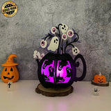 Ghost - 3D Kettle Papercut Lantern File - Cricut File 5 - LightBoxGoodMan