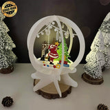 Christmas - 3D Christmas Pop-up Crystal Ball File - Cricut File 1 - LightBoxGoodMan