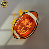 Rugby - 3D Rugby Lantern File - Cricut File 1 - LightBoxGoodMan