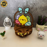 Egg Basket - Easter Basket 3D Lantern File - Cricut File 1 - LightBoxGoodMan