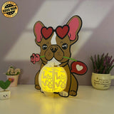 Dog Love - 3D Love Lantern File - Cricut File 1 - LightBoxGoodMan