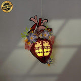 Heart Beat 2 - 3D Heart Lantern File - Cricut File 3 - LightBoxGoodMan