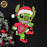 Stitch Xmas - 3D Christmas Lantern File - Cricut File 1 - LightBoxGoodMan