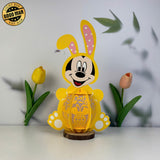 Mickey Easter - Easter Disney Mouse 3D Lantern File - Cricut File - LightBoxGoodMan