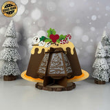 Cake Christmas - 3D Christmas Lantern File - Cricut File 1 - LightBoxGoodMan