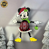 Minnie Xmas Hanging - 3D Christmas Lantern File - Cricut File 1 - LightBoxGoodMan