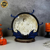 Nightmare Before Christmas 3 - Halloween Papercut Lightbox File - Cricut File - LightBoxGoodMan