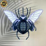 Beetle - 3D Beetle Lantern File - 10x11.7" - Cricut File - LightBoxGoodMan - LightboxGoodman