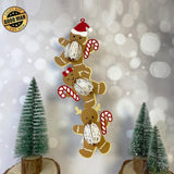 Gingerbread - 3D Christmas Lantern File - Cricut File - LightBoxGoodMan