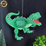 Dinosaurs - 3D Dinosaurs Lantern File - 7.7x9" - Cricut File - LightBoxGoodMan