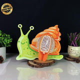 Snail - 3D Snail Lantern File - 9.6x7.8" - Cricut File - LightBoxGoodMan