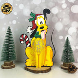 Pluto Xmas - 3D Christmas Lantern File - Cricut File 1 - LightBoxGoodMan