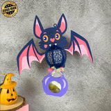 Bat - 3D Bat Lantern File - Cricut File 3 - LightBoxGoodMan