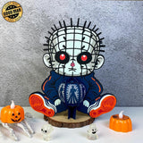 Pinhead - Halloween Themed 3D Lantern File - Cricut File 1 - LightBoxGoodMan