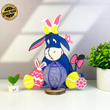 Easter Eeyore - Winnie The Pooh Themed Easter 3D Lantern File - Cricut File - LightBoxGoodMan