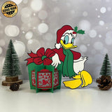 Donald Xmas - 3D Christmas Lantern File - Cricut File 1 - LightBoxGoodMan