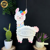 Alpaca - 3D Alpaca Lantern File - 7.8x11.3" - Cricut File - LightBoxGoodMan