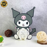 Kuromi - Wonderland Themed 3D Lantern File - Cricut File 1 - LightBoxGoodMan