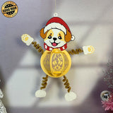 Dog Xmas Hanging - 3D Christmas Lantern File - Cricut File 1 - LightBoxGoodMan