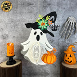 Lovely Ghost - 3D Ghost Lantern File - Cricut File 1 - LightBoxGoodMan