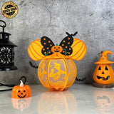 Minnie - Halloween Themed 3D Disney Mouse Lantern File - Cricut File 1 - LightBoxGoodMan