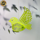 Bird - 3D Bird Lantern File - 7.3x7.8" - Cricut File - LightBoxGoodMan