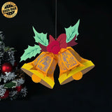 Bells - 3D Christmas Lantern File - 10.2x10.8" - Cricut File - LightBoxGoodMan