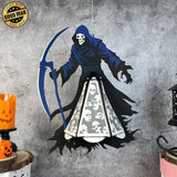 Death Scythe - 3D Death Lantern File - Cricut File 1 - LightBoxGoodMan