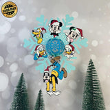 Snowflake Disney - 3D Christmas Lantern File - Cricut File 4 - LightBoxGoodMan