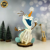 Olaf - Frozen Themed 3D Christmas Lantern File - Cricut File 1 - LightBoxGoodMan