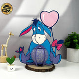 Eeyore - Winnie The Pooh Themed 3D Eeyore Lantern File - Cricut File 1 - LightBoxGoodMan