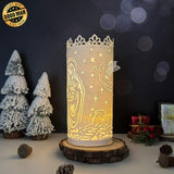 Nativity - 3D Cylinder Papercut Lantern File - Cricut File 1 - LightBoxGoodMan