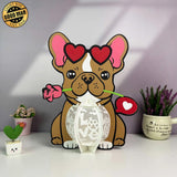 Dog Love - 3D Love Lantern File - Cricut File 1 - LightBoxGoodMan