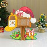 Christmas Mailbox - 3D Christmas Lantern File - Cricut File 1 - LightBoxGoodMan