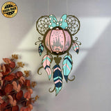 Mouse - 3D Dreamcatcher Lantern File - Cricut File 2 - LightBoxGoodMan