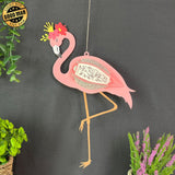 Flamingo - 3D Flamingo Lantern File - 11.2x6.5" - Cricut File - LightBoxGoodMan - LightboxGoodman