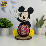 Mickey - Mickey Mouse 3D Papercut Lantern File - Cricut File 1 - LightBoxGoodMan