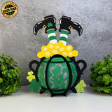 Lucky Cauldron - St. Patrick's Day Themed 3D Lantern File - Cricut File 1 - LightBoxGoodMan