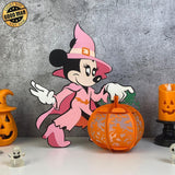 Minnie - Halloween Themed 3D Lantern File - Cricut File 1 - LightBoxGoodMan