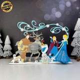 Frozen - Frozen Themed 3D Christmas Lantern File - Cricut File 1 - LightBoxGoodMan