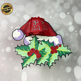 Christmas Hat - 3D Christmas Lantern File - Cricut File 1 - LightBoxGoodMan