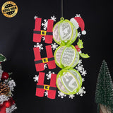 HO HO HO - 3D Christmas Lantern File - Cricut File - LightBoxGoodMan