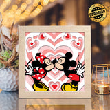 Mouse Couple 1 – Paper Cut Light Box File - Cricut File - 8x8" - LightBoxGoodMan