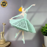 Ballet - 3D Ballet Dancer Papercut Lantern File - Cricut File 1 - LightBoxGoodMan