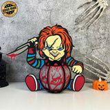 Chucky - Halloween Themed 3D Lantern File - Cricut File 1 - LightBoxGoodMan