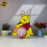 Easter Pooh - Winnie The Pooh Themed Easter 3D Lantern File - Cricut File - LightBoxGoodMan