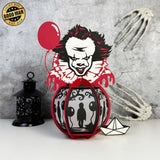 Pennywise - Halloween Themed 3D Lantern File - Cricut File 1 - LightBoxGoodMan