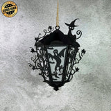 Flying Ghost - 3D Halloween Vintage Lantern File - Cricut File 1 - LightBoxGoodMan